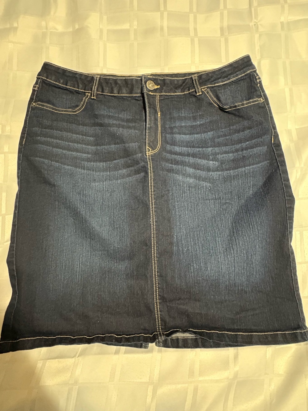 Ricki's Dark Blue Straight Denim Skirt